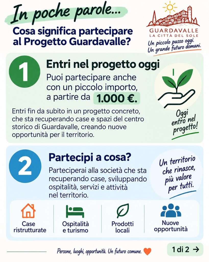Progetto Guardavalle. Scopri come partcipare
