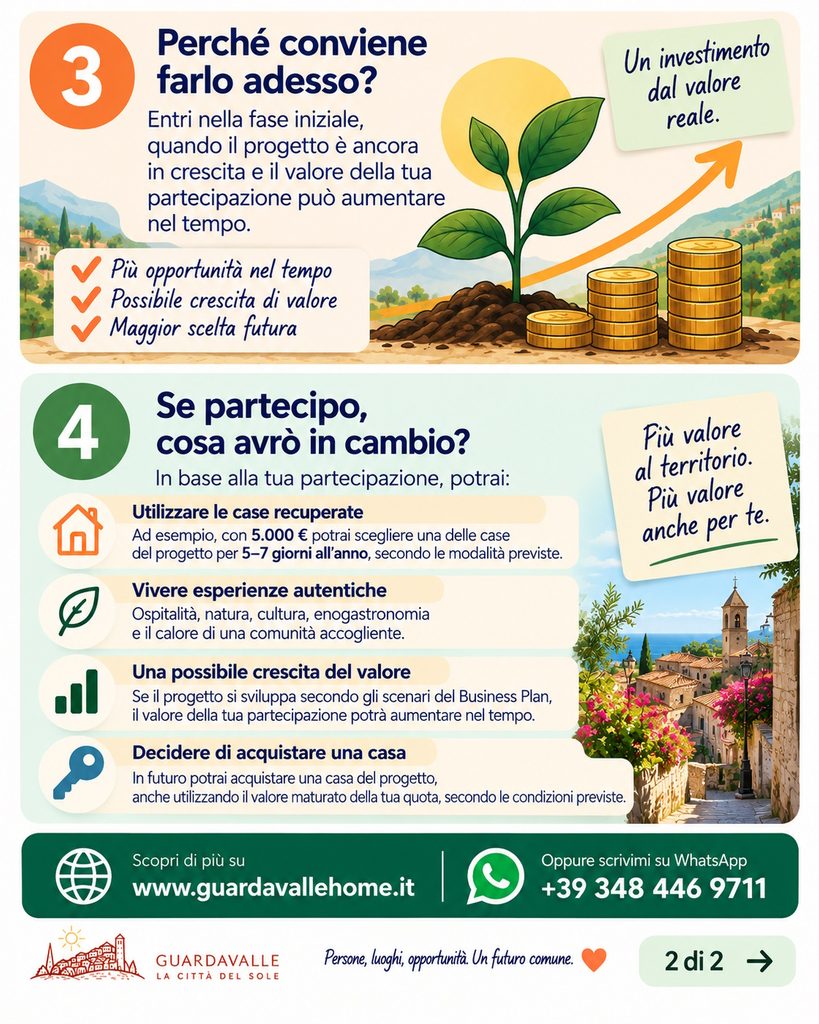 Progetto Guardavalle. Scopri come partecipare